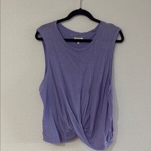 Anthropologie Lavender Sleeveless Twist Top